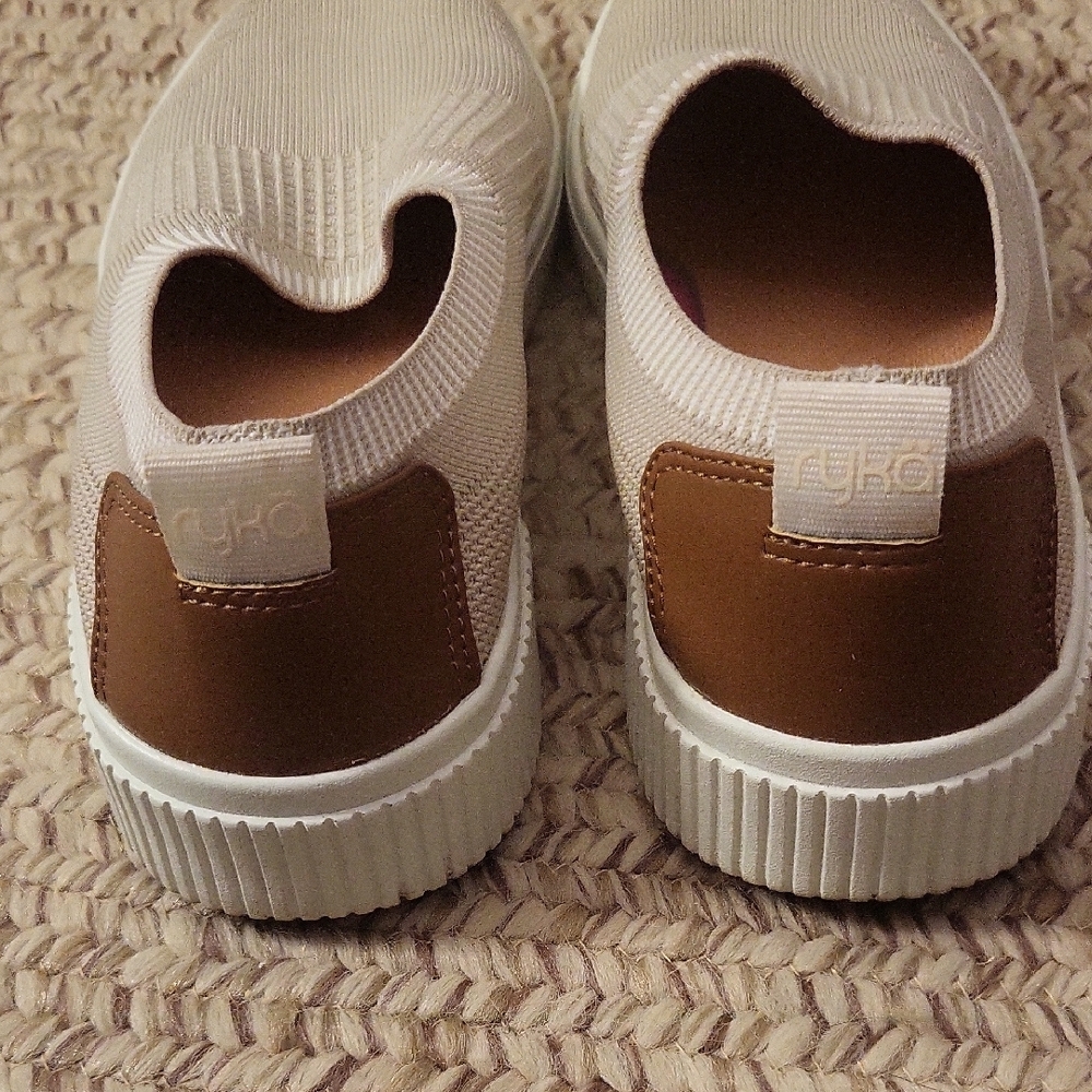 Ryka Women's Cream Slip-On Sneakers - Picture 2 of 2